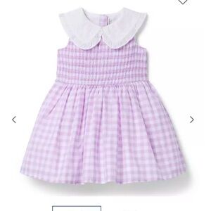 Janie and Jack Lavender Gingham Dress